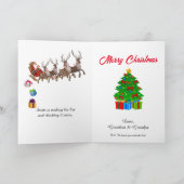 Naam van het kind Sinterklaas's Leuke Lijst person Feestdagen Kaart (Binnen)