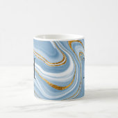Naam van het legant Blue Agate Monogram Koffiemok (Center)