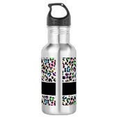 Naam van het Leopard-monogram van het dier Waterfles (Achterkant)