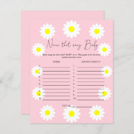 Naam van het lied \ Wildflower baby shower game