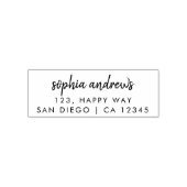 Naam van het Manuscript van het Adres van de terug Zelfinktende Stempel (Design)