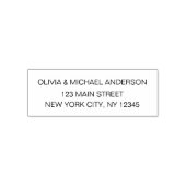 Naam van het Manuscript van het Adres van de terug Zelfinktende Stempel (Design)