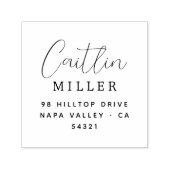 Naam van het Manuscript van het Adres van de terug Zelfinktende Stempel (Design)