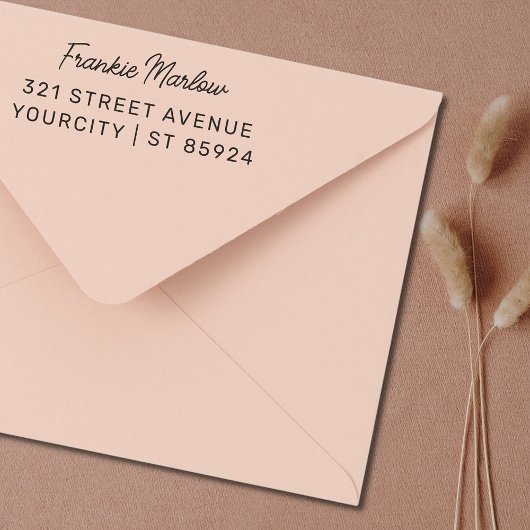 Naam van het Manuscript van het Adres van de terug Zelfinktende Stempel