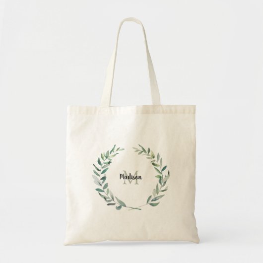 Naam van het monogram olijvenfiliaal van de modern tote bag (Voorkant)