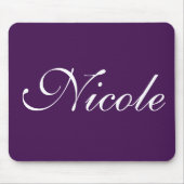 Naam van het Paarse eierplant Muismat (Voorkant)