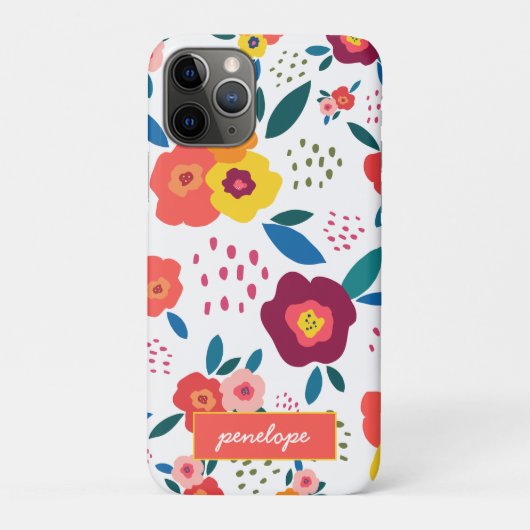 Naam van het platformafbeelding van Poppy Floral P Case-Mate iPhone Case (Achterkant)