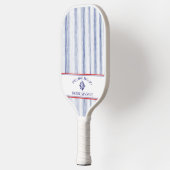 Naam van het schip Kompasroos Zeeanker Pickleball Paddle (Links)