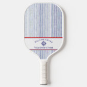Naam van het schip Kompasroos Zeeanker Pickleball Paddle (Voorkant)