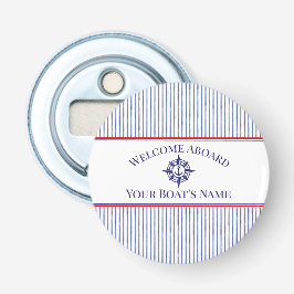 Naam van het schip Nautisch kompas knop flesopener Button Flesopener