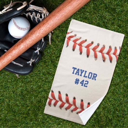 Naam van het team Baseball Sport Player Handdoek