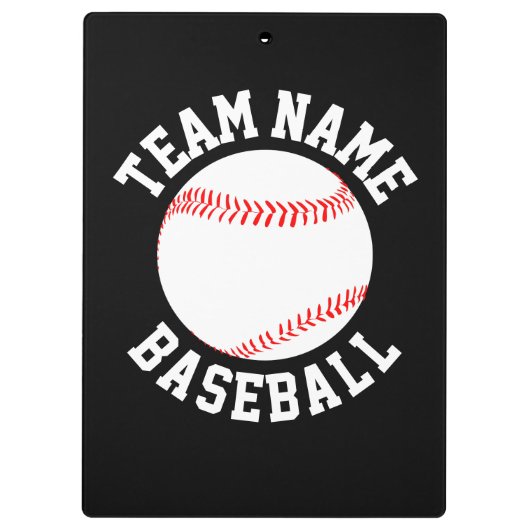 Naam van het team van het Aangepaste Baseball Coac Klembord (Achterkant)