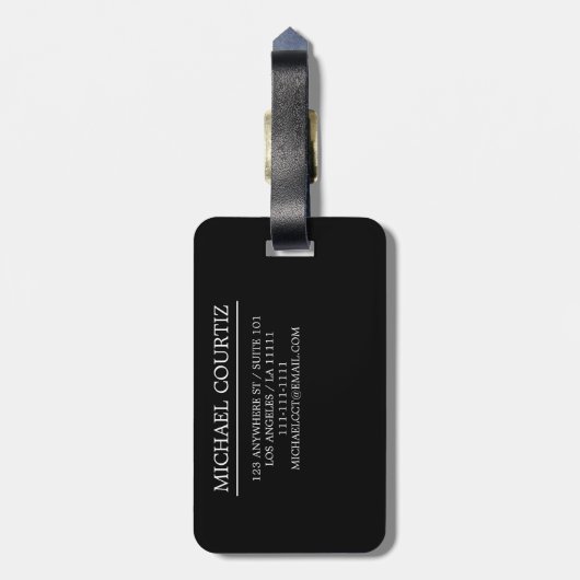 Naam van het travellerscript | Plattelandsthema Bagagelabel (Achterkant verticaal)