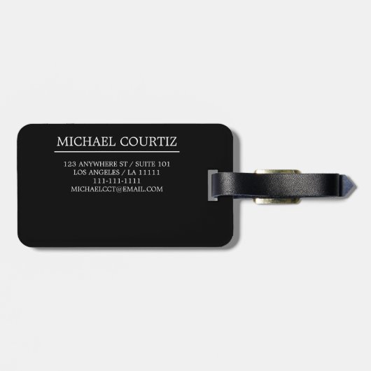 Naam van het travellerscript | Plattelandsthema Bagagelabel (Achterkant horizontaal)