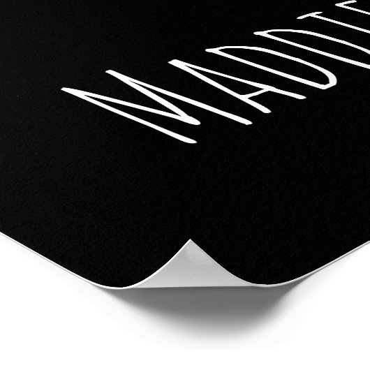 Naam van hiphop-danseres poster (Hoek)