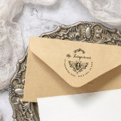 Naam van honingbijen Rustisch Script-naam Retourad Rubberstempel