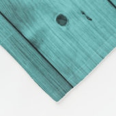Naam van installagram fotocollage | Turquoise Wood Fleece Deken (Hoek)