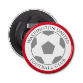 Naam van je Football club Button Flesopener (Voorkant)