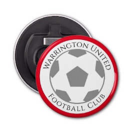Naam van je Football club Button Flesopener