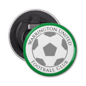 Naam van je Football club Button Flesopener (Voorkant)