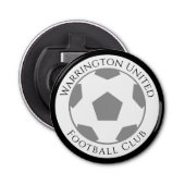 Naam van je Football club Button Flesopener (Voorkant)