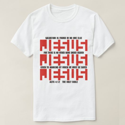 NAAM VAN JESUS T-SHIRT (Design voorkant)