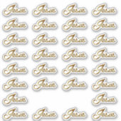 Naam van Jezus Calligrafie Tekst Vinyl Contour Sticker (Voorkant)