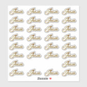 Naam van Jezus Calligrafie Tekst Vinyl Contour Sticker (Vel)