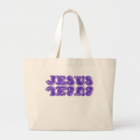 Naam van Jezus Naam boven alle namen Grote Tote Bag (Voorkant)