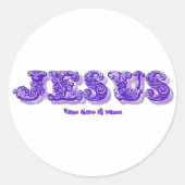 Naam van Jezus Naam boven alle namen Ronde Sticker (Voorkant)