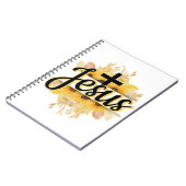 Naam van Jezus w/zonnebloem & Notitieboek over de  (Linkerzijde)