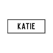 Naam van Katie Rubberstempel (Afrduk)