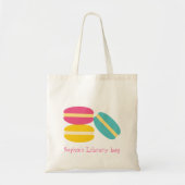 Naam van kind schattige makreelkoeken tote bag (Voorkant)