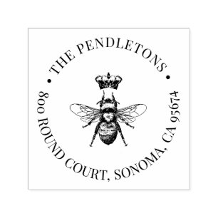 Naam van koninginnenbijen  zelfinktende stempel