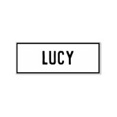 Naam van Lucy Rubberstempel (Afrduk)