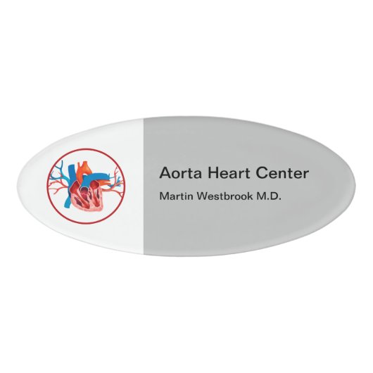 Naam van medisch centrum Cardioloog Naambadge (Voorkant)