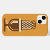 Naam van microfoonstation voor Logo-microfoon Case-Mate iPhone Case (Achterkant (horizontaal))