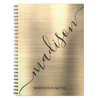 Naam van modern Gold Metal Monogram Handtekening