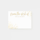 Naam van moderne Gold Desk Post-it® Notes (Voorkant)