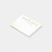 Naam van moderne Gold Desk Post-it® Notes (Schuin)