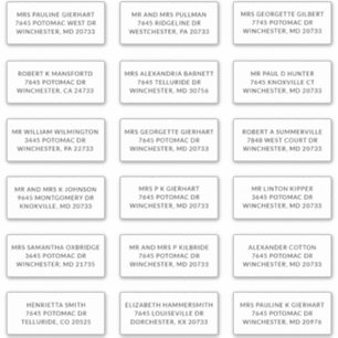 Naam van ontvanger 18 Verzending grote adreslabels Sticker