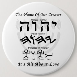 Naam van onze ontwerper ronde button 6,0 cm