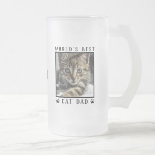 Naam van Pootafdrukken van de Beste Kattenpapa ter Matglas Bierpul