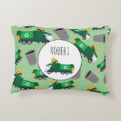 Naam van prullenbakken voor hergebruik van vuilnis accent kussen (Achterkant)