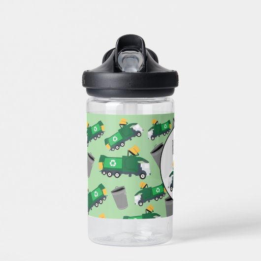 Naam van prullenbakken voor hergebruik van vuilnis waterfles (Voorkant)