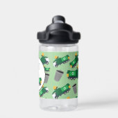 Naam van prullenbakken voor hergebruik van vuilnis waterfles (Achterkant)