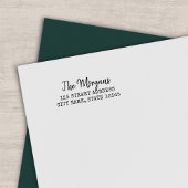 Naam van schrijfmachine en Script Familienaam Reto Zelfinktende Stempel