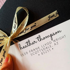 Naam van script voor het retouradres stijlvolle mi  zelfinktende stempel