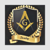 Naam van secretaris naamplaatje (Voorkant)