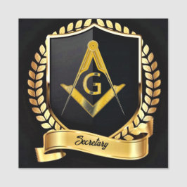 Naam van secretaris naamplaatje